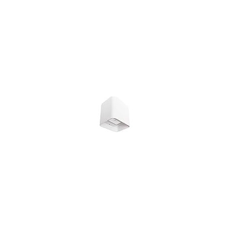 Lampada da parete ip54 2x4w led 650lm 4000k 95°l.11xan.9,5xh.11cm alluminio white