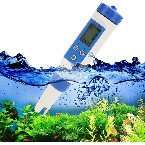 BLE-9909 5-in-1 Multifunktionales Bluetooth-pH/TDS/EC-Testgerät für Leitfähigkeit und Salzgehalt (1/5)