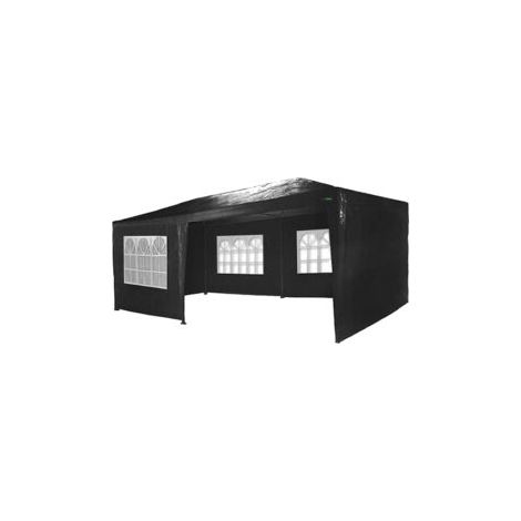 MaxxGarden Pavilion 3x6 m - Carpa de jardín - Carpa para fiestas - 18m² - Protección UV 50+ - Impermeable - 4 Paneles laterales - Negro