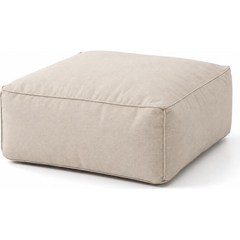 Beige Außensitzsack mit wasserabweisendem Stoff – 85x85x30 cm PRAIANO (1/5)