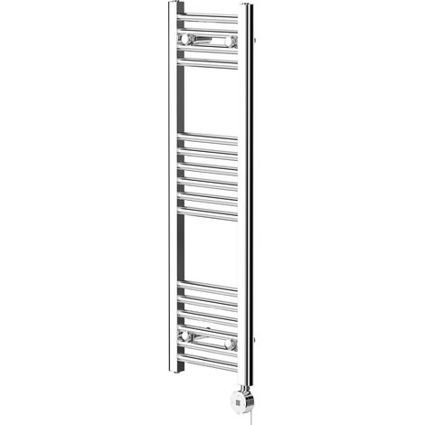 Pizarro Chrome 1000mm x 300mm Straight Digital Thermostatic Electric Heated Towel Rail (1/5)