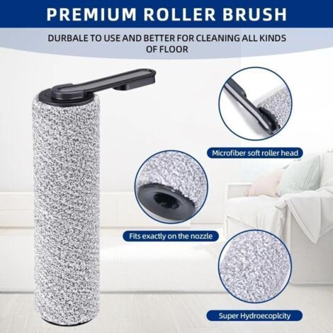 Accessoire pour Tineco Floor One S5 / S5 Pro / S5 Pro 2 / S5 Extreme, 2 Rouleaux de brosse 4 Filtres Pièces de rechange aspirateurs secs et humides