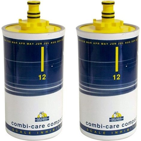2 x AquaDial Combicare Refill Filter Cartridge 22mm 15mm 12 Month Scale Reducer (1/4)