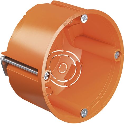 Hohlwanddose, Tiefe 46 mm, ø 68 mm, orange
