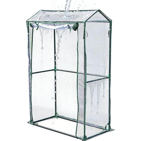 Bâche de serre en PVC transparent - respirante - pliable - imperméable - (1/5)