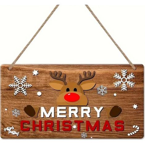 Décorations de porte de Noël, panneaux décoratifs d'hiver, décorations intérieures et extérieures pour maisons, salles de classe et bureaux - décorations murales de fêtes, décorations et cadeaux de fê