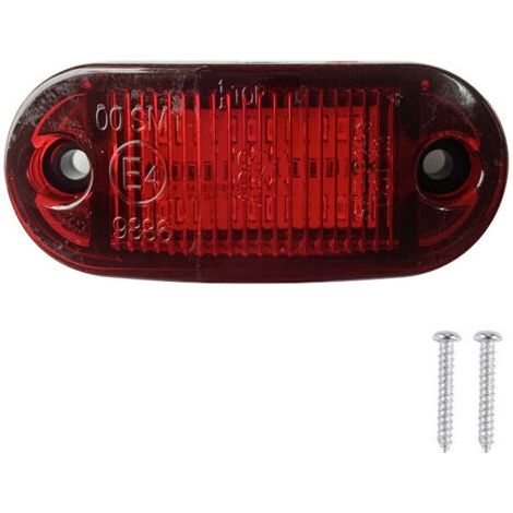 10PCS 6-LED Feux de position de remorque Rouge 12-30V LED Indicateurs de position latéraux Feux de dégagement Feux arrière pour voiture camion remorque camping-car étanche (1/5)