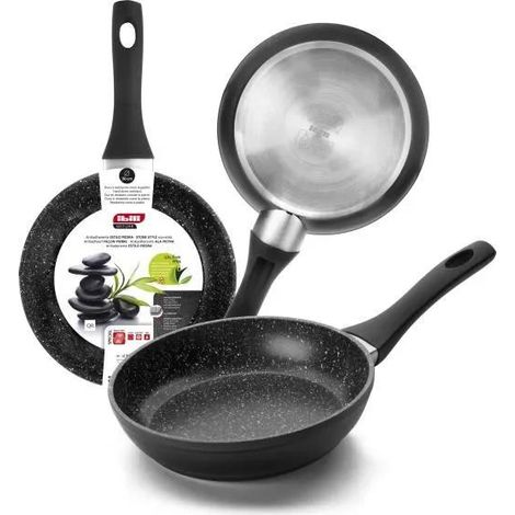 Ibili Natura Bratpfanne 30 cm Silber Antihaftbeschichtung