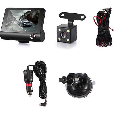 Caméra embarquée DVR pour voiture, écran HD 1080p, enregistreur vidéo à 3 objectifs (1/5)
