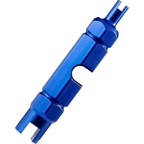 Démonte Obus de Valve Vélo En Alliage d'Aluminium, Valve Core Outil de Démontage de Vélo, Outil de Démontage de Valve de Pneu, Valve Core Remover, Retrait du Noyau de Valve Presta et Schrader (1/5)