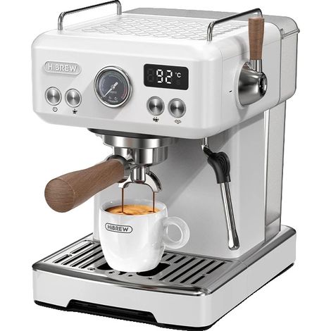 Cafetera espresso semiautomática, presión de 20 bares, temperatura regulable, H10 Plus, UE (1/2)