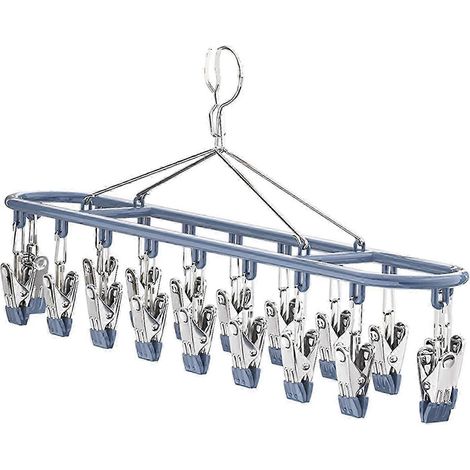 Sockenhalter, Mehrzweck-Wäscheständer, Kleiderbügel, Sockentrockner, Unterwäschehalter für Krawatten, Handschuhe, Schals, Dessous, Hüte-Blue (1/5)