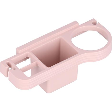 Haartrocknerhalter, selbstklebender Haartrocknerhalter, wandmontierter Organizer für Haarwerkzeuge, Aufbewahrung ohne Bohren, platzsparender Haartrocknerhalter (Pink) (1/5)