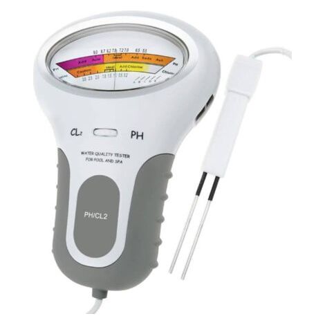 Testeur de pH et de Cl2 2 en 1, testeur de niveau de qualité de l'eau pour piscine, spa, moniteur de qualité de l'eau (1/5)