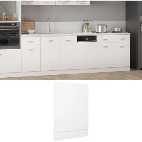 Panel para lavavajillas "Lyon" blanco 45x3x67 cm de madera de ingeniería vidaXL (1/5)