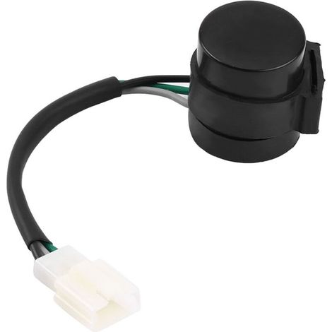 Relais clignotant rond 3 broches pour moto GY6 50–250 cm³, scooter et cyclomoteur – compatible VTT, montage facile (1/4)