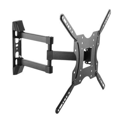 SUPPORTO TV PIATTA BR LED 41 BRAVO ACCIAIO VERNICIATO NERO 32/55 90 ° KG 30