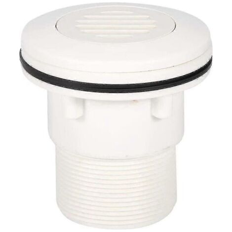 Buse de jet de piscine, entrée d'aspiration d'eau, robinets de piscine de forme ronde, accessoires universels (couvercle de filet), blanc (1/2)