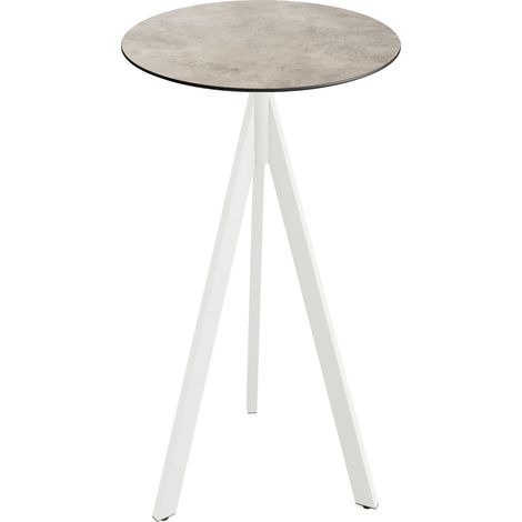 Mange-Debout Infinity Tripod avec Piètement Blanc et Plateau HPL Ø 70 cm - Veba (1/3)