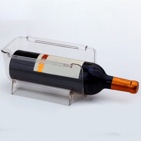 Étagère de rangement avec tiroirs en plastique pour fruits et légumes, support vertical pour réfrigérateur (1/4)