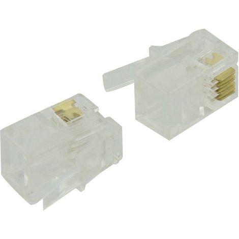 Connecteur téléphonique RJ9 4P4C (50 pièces) (1/4)