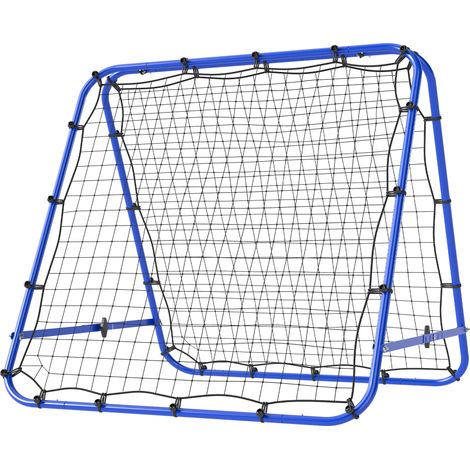 Tapis d'entraînement football tennis pliable ajustable 100x95x90 cm Bleu