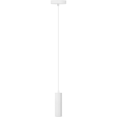 Lampadario a sospensione cilindrico bianco Moderna in metallo da soffitto GU10 (1/5)