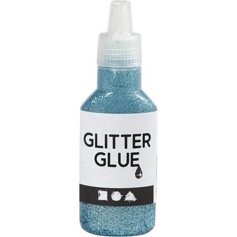 Colle à paillettes - A l'unité - Bleu Clair - 25 ml - Embout applicateur précis