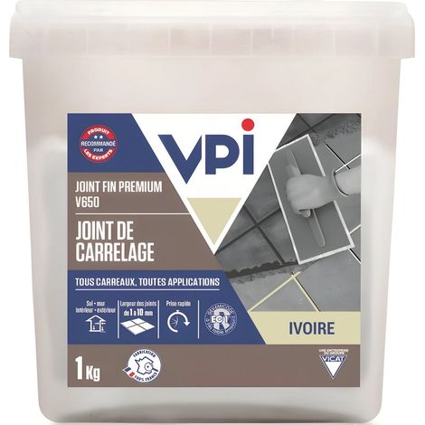 Joint fin premium V650 1Kg VPI  Ivoire (1/3)