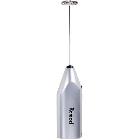 Mousseur à lait de poche avec fouet en acier inoxydable, portable et puissant pour café du matin, latte, cappuccino, chocolat chaud (1/5)