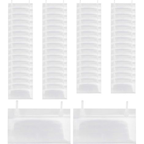 Porte-étiquettes en plastique, clips de suspension pour étiquettes de prix (60) (1/4)