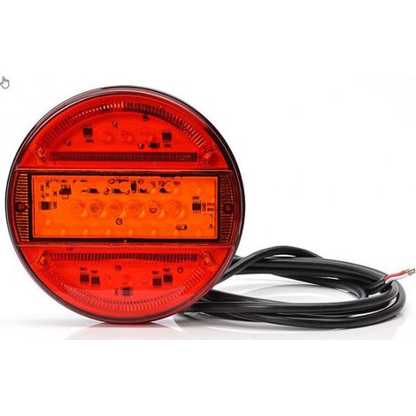 Maxter – Feu arrière à LED 12-24V – 3 fonctions (position, freinage, clignotant) – Éclairage haute visibilité pour remorque