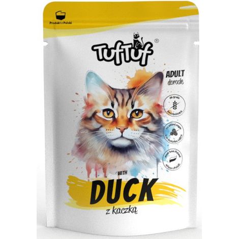 Tuf Tuf  Comida húmeda para gatos  Sobre de 100 g - Pato 100 g
