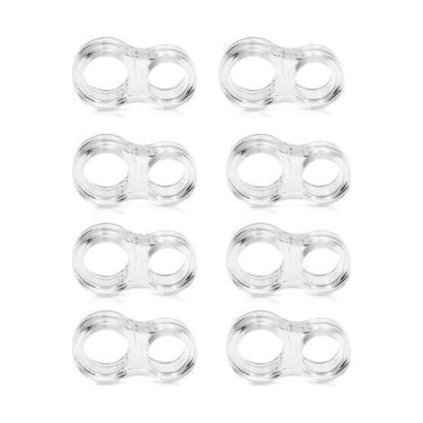 Butoir de porte Gel de silice transparent poignée de porte tampon Protection murale poignée de porte pare-chocs murs meubles de protection (8 pièces) (1/5)