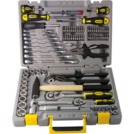 Chiavi Bussole Accessori Utensili ed inserti attacco 1/4" e 1/2" Set 94 pezzi 95589 MAURER (1/2)