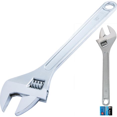 BlueSpot Adjustable Spanner Extra Long Large Handle Drop Forged Wrench 18" (1/3)