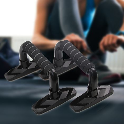 Handstand Barrenm, Liegestützgriffe, Push-Up Bars für Muskeltraining und Krafttraining - Schwarz Grün