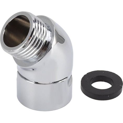 Coude Douchette, Adaptateur de Raccordement de Douchette Coudé à 135 Degrés G1/2in, pour Système de Douche Standard G1/2in, Bras de Douche, Pomme de Douche Et Tuyau (1/4)