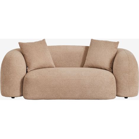 Sklum – Canapé droit 2 places en chenille – Revêtement polyester hydrofuge – Structure en contreplaqué – Dimensions 65cm x 190cm x 103cm (1/5)
