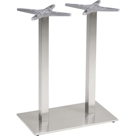Plattentischgestell Salzach-2-Bar Tischgestell Höhe 1100 mm Edelstahl satiniert