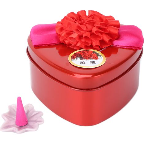 Cône d'Encens Parfumé Rose Rouge - Désodorisant Maison Naturel pour Salon - Élimination des Mauvaises Odeurs - Encens Traditionnel (1/5)