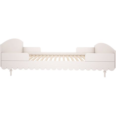 Letto Wood Luck Babushka 90x200 con rete a doghe Bianco