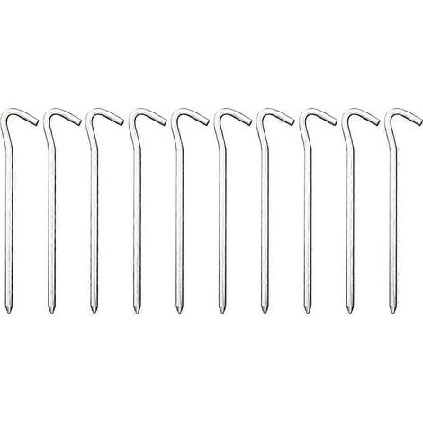10/20 piquets de tente de 18 cm en alliage d'aluminium pour auvents, toiles de tente et tapis de sol. Matériel de camping et d'extérieur.
