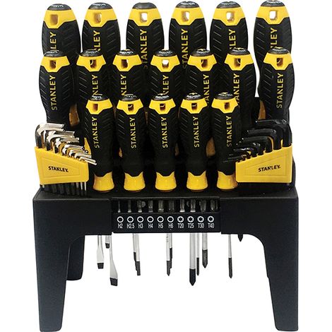 STANLEY STHT0-74958 Screwdriver Set in Rack, 44 Piece STA074958