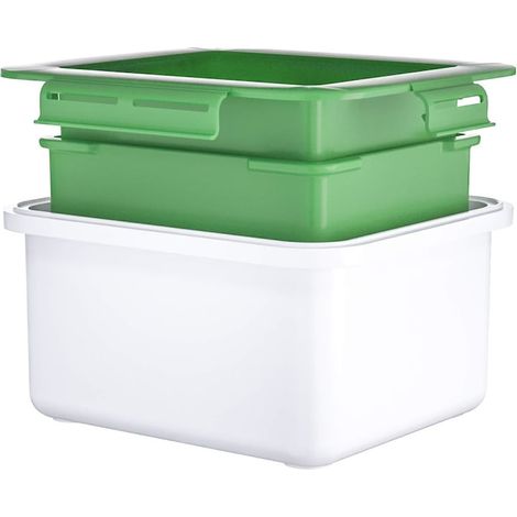 Presse à tofu en polypropylène, facile à nettoyer, blanc et vert, moule à presser pour préparer le tofu maison (1/5)