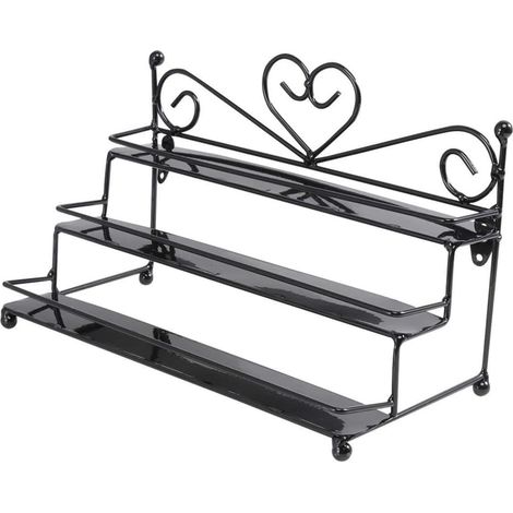 Présentoir Mural Résistant à l'usure pour Vernis à Noir, Support Multi-Usage à Trois Couches pour Rangement Maquillage et Manucure Professionnelle (1/5)