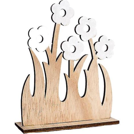 1 Stück Holzblumenornament