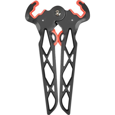 Support d'arc à Poulies, Pieds de Tir à l'arc Pliable avec Pince, Conception à Ressort, Porte Arc pour Le Tir de Chasse en Plein Air (1/5)