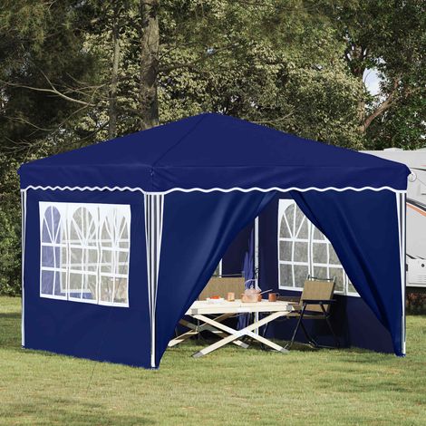 Pop-up Partyzelt Blau 288 x 288 x 245 cm Oxford-Stoff