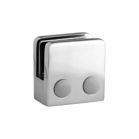 Pince à verre carré L45MM ZINC pour support plat - Largeur : 45 mm - Hauteur : 45 mm - CROSO